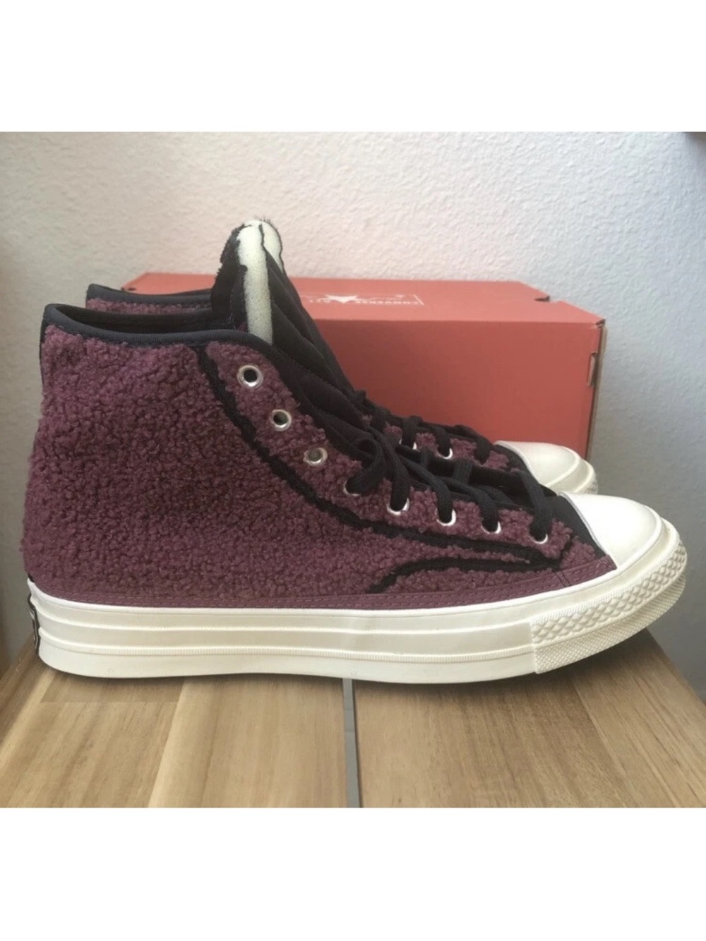 New Converse Cozy Utility Chuck 70 Sherpa High Sneakers Men’s Shoes Size 9